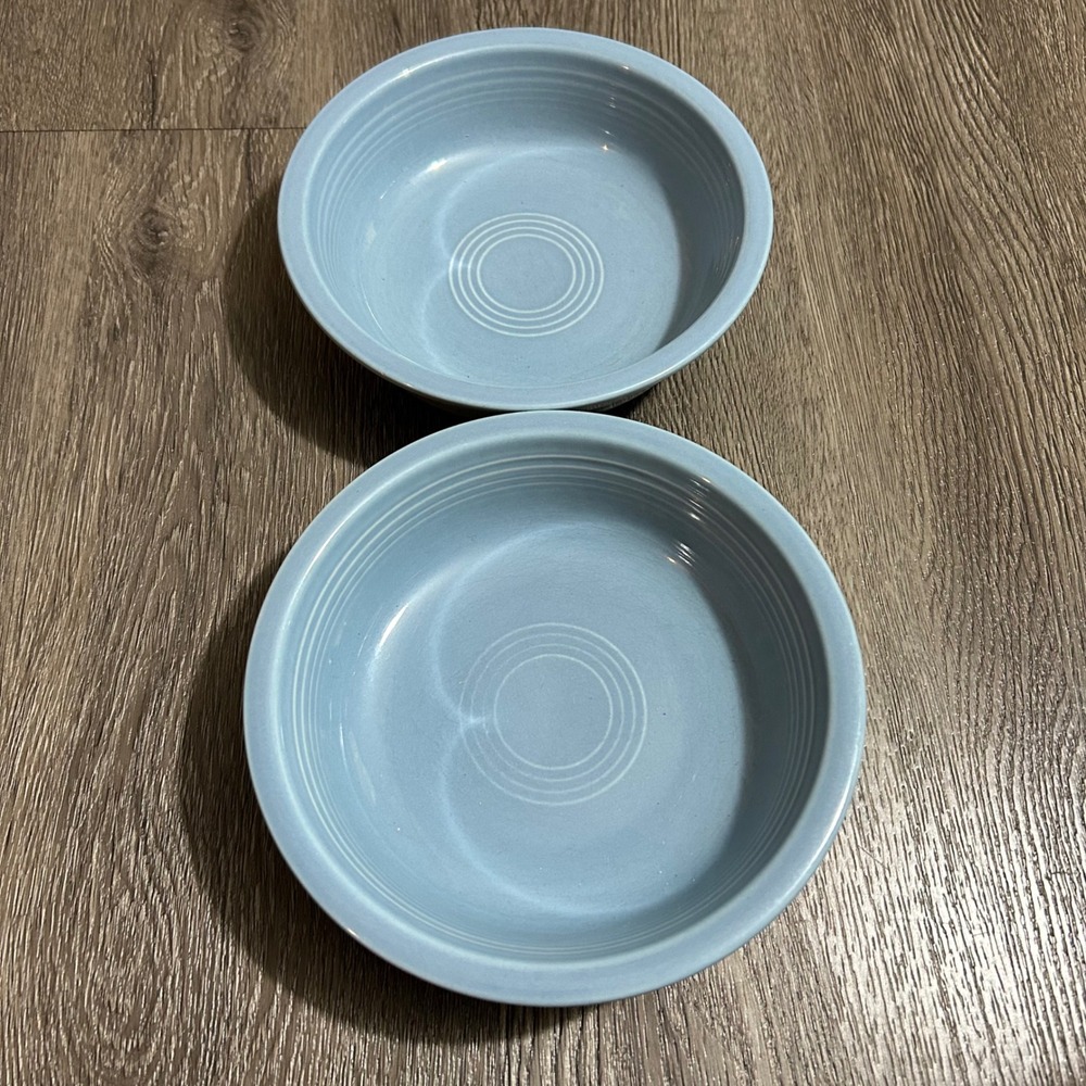 Fiestaware Fruit Bowl 5 Inch Periwinkle Blue Ceramic Set of 2 USA Fiesta